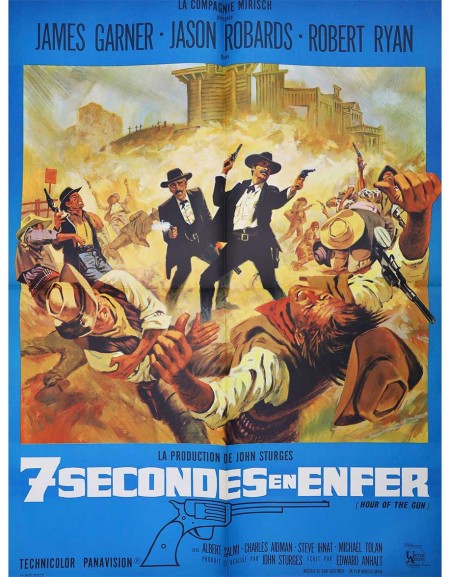 7 secondes en enfer - 60x80 cm - pliée