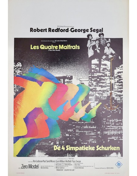 Les quatre malfrats - 35x55 cm - roulée