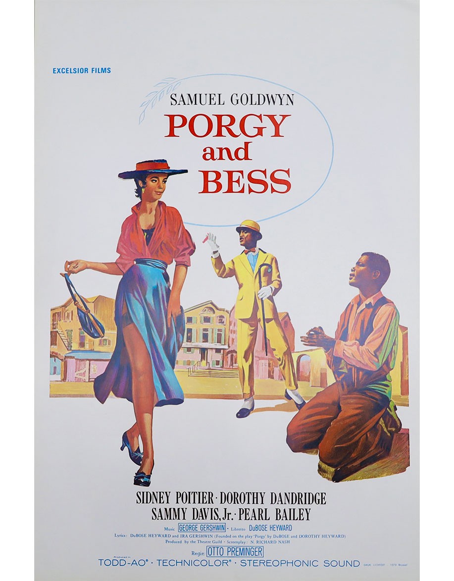 Porgy and Bess — affiche originale belge 35×55...