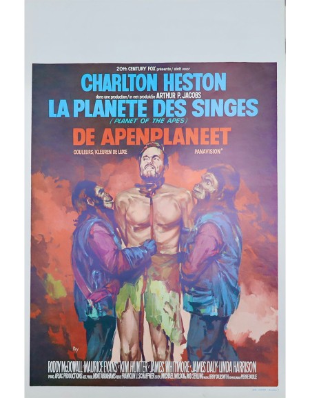 La Planète des singes — affiche originale belge 35x55 cm...