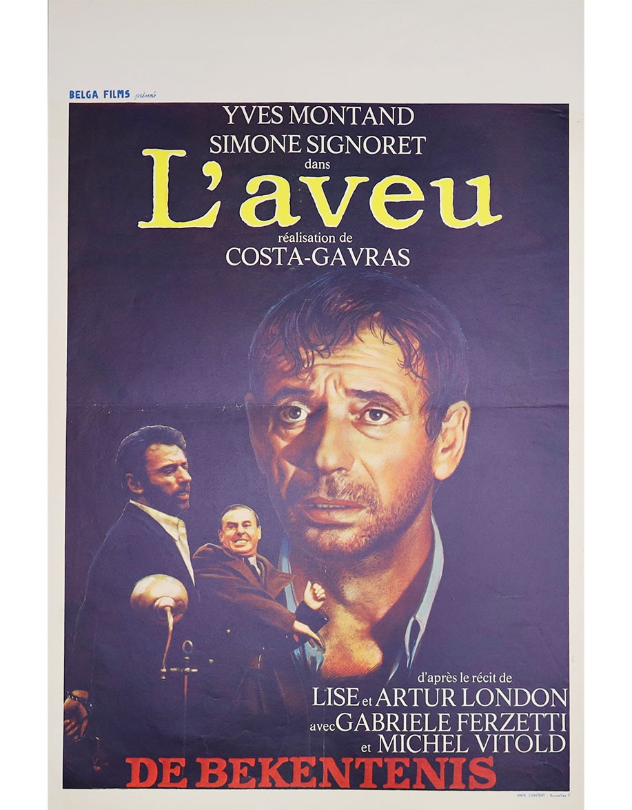 L'Aveu — affiche originale belge 35x55 cm...