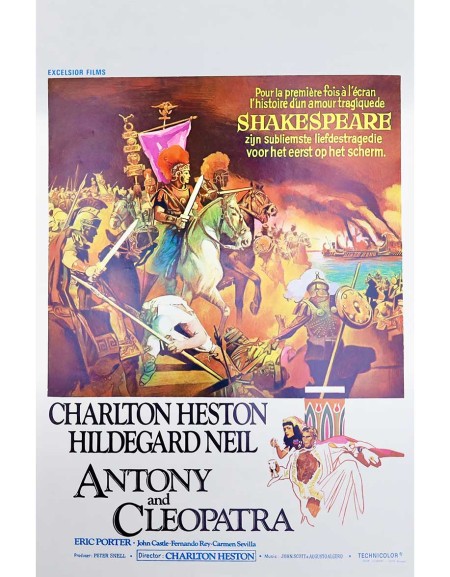 Antoine et Cléopâtre - 35x55 cm - roulée