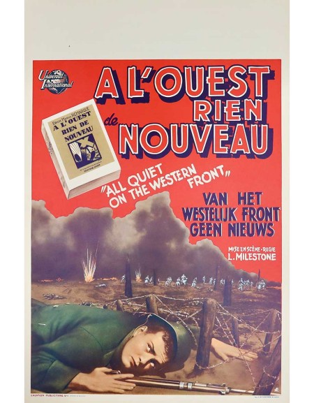À l'Ouest rien de nouveau — affiche originale belge 35x55...