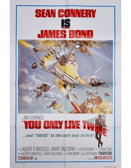 On ne vit que deux fois - 69x104 cm - pliée