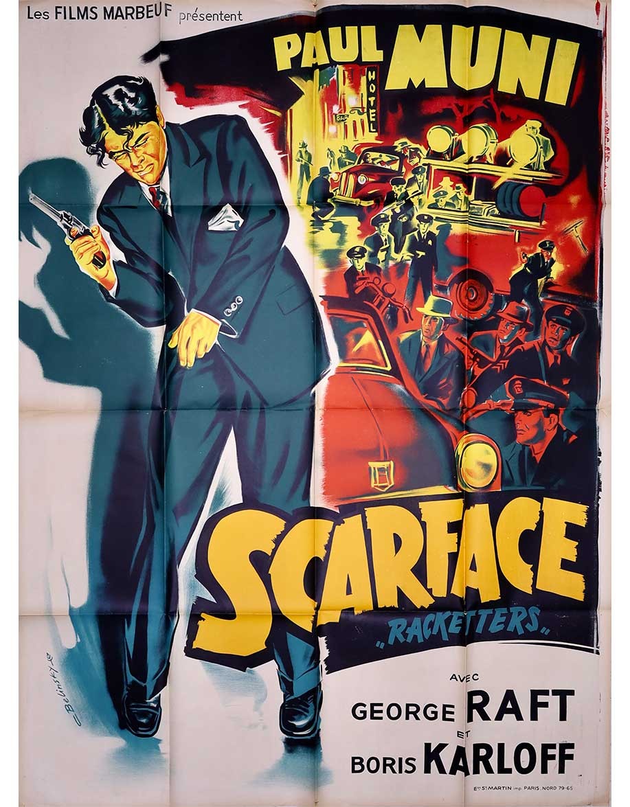 Scarface — affiche originale française 120×160...