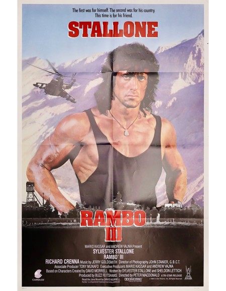 Rambo 3 — Affiche originale américaine 69×104 cm (1988) |...