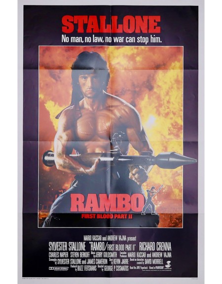 Rambo 2 — affiche originale américaine one-sheet (69×104...