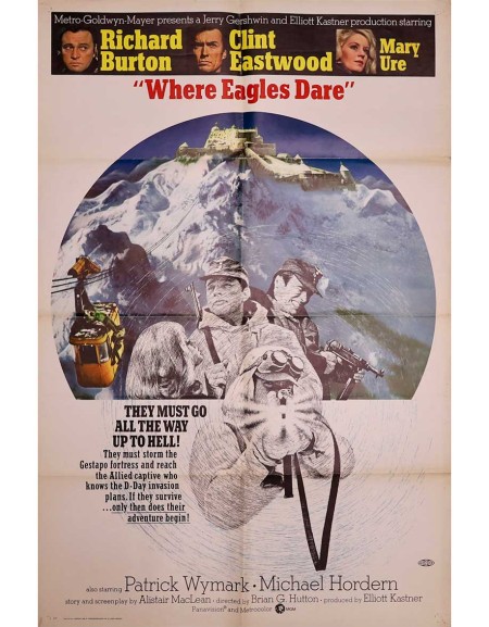 Quand les Aigles Attaquent — Affiche originale américaine...