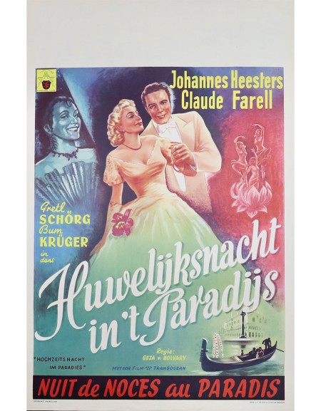 Nuit de noce au paradis - 35x55 cm - roulée