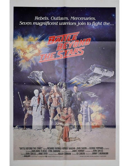 Les mercenaires de l'espace - 69x104 cm - pliée