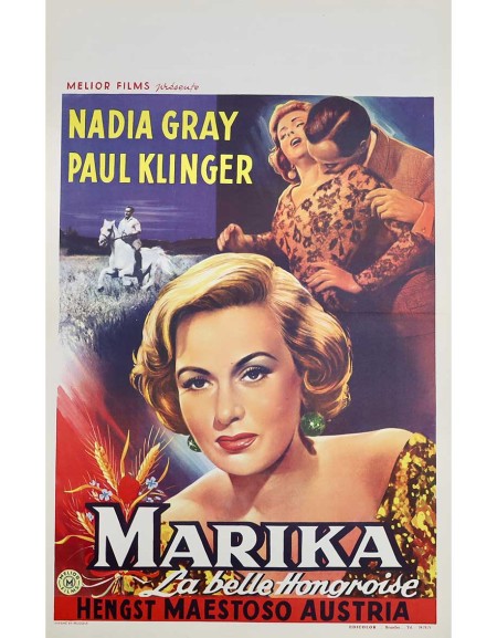 Marika, la belle hongroise - 35x55 cm - pliée