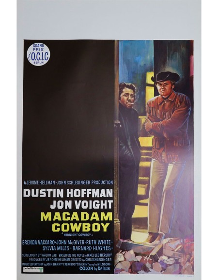 Macadam Cowboy — affiche originale belge 35x55 cm (1969)...