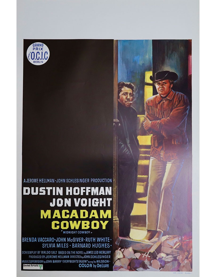 Macadam Cowboy — affiche originale belge 35x55...
