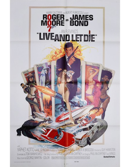 Vivre et laisser mourir — affiche originale américaine...