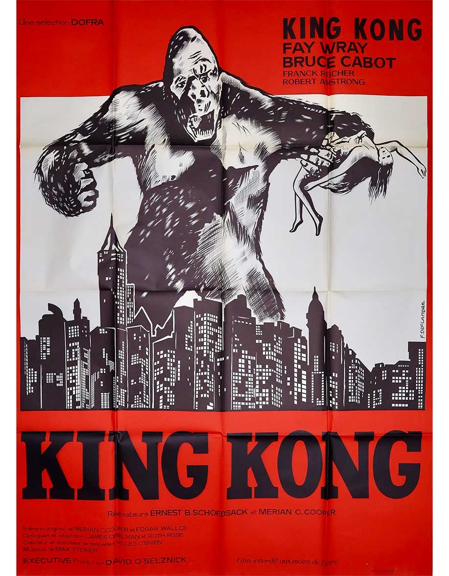 King Kong — affiche originale française 120×160...