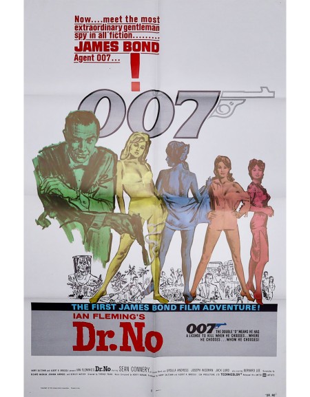 James Bond contre Dr. No — Affiche originale américaine...