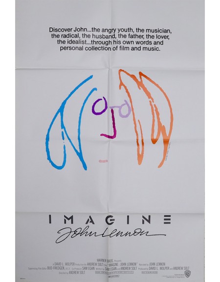Imagine : John Lennon — affiche originale américaine...