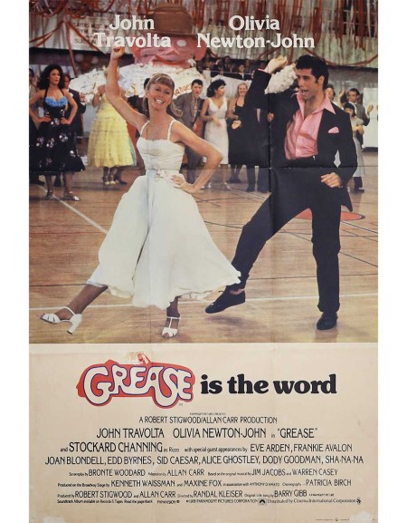 Grease — affiche originale anglaise 70x100 cm (1978) |...