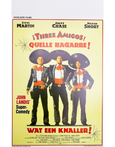 Trois amigos ! - 35x55 cm - roulée