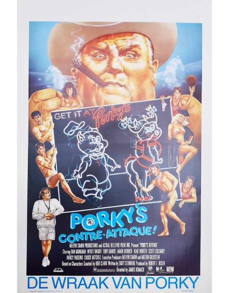 Porky's contre-attaque - 35x55 cm - roulée