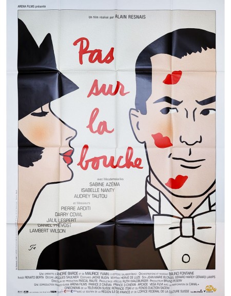Pas sur la bouche - 120x160 cm - pliée