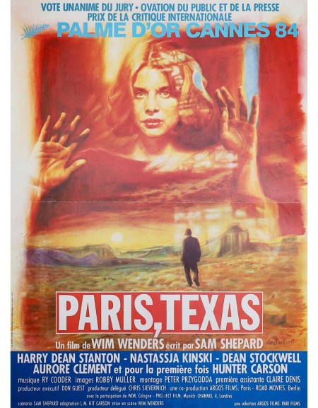 Paris, Texas - 40x53 cm - pliée