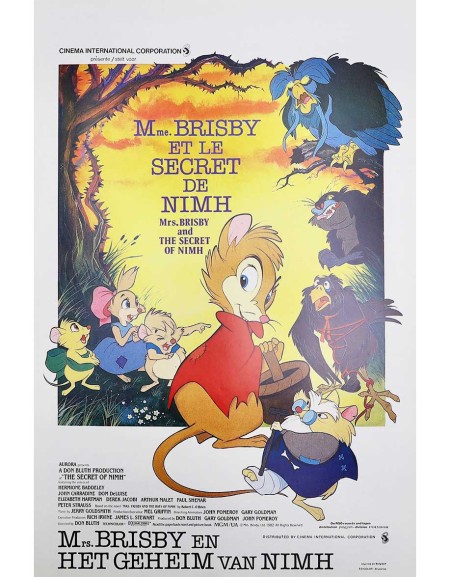 Brisby et le secret de NIMH — affiche originale Belgique...