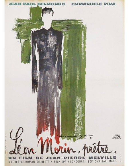 Léon Morin, prêtre - 30x40 cm - pliée