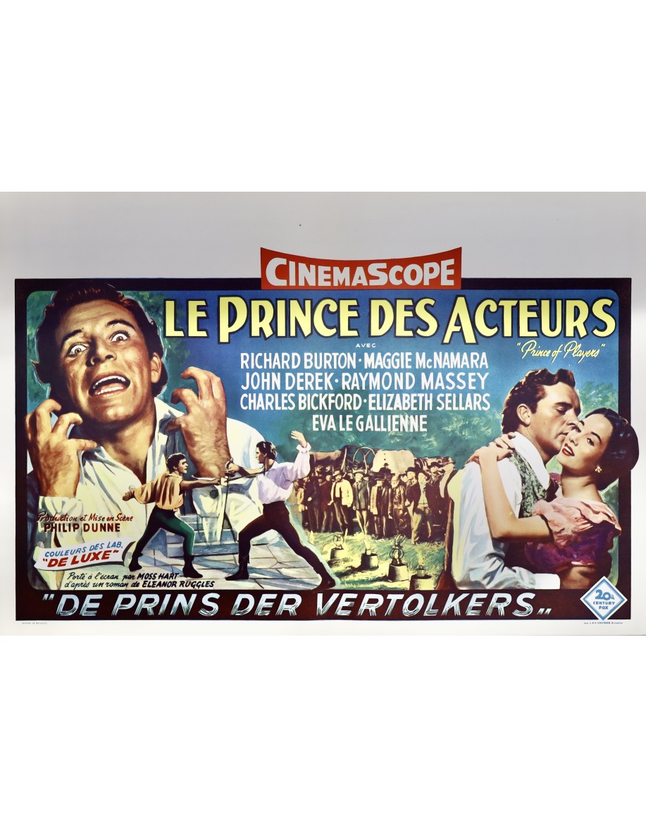 Le Prince des acteurs — affiche originale belge...