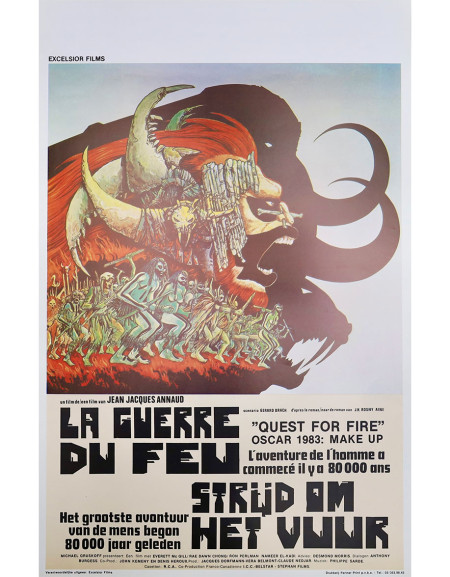 La guerre du feu - 35x55 cm - roulée