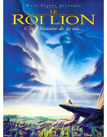 Le Roi Lion — affiche originale France 40x53 cm (1994) |...