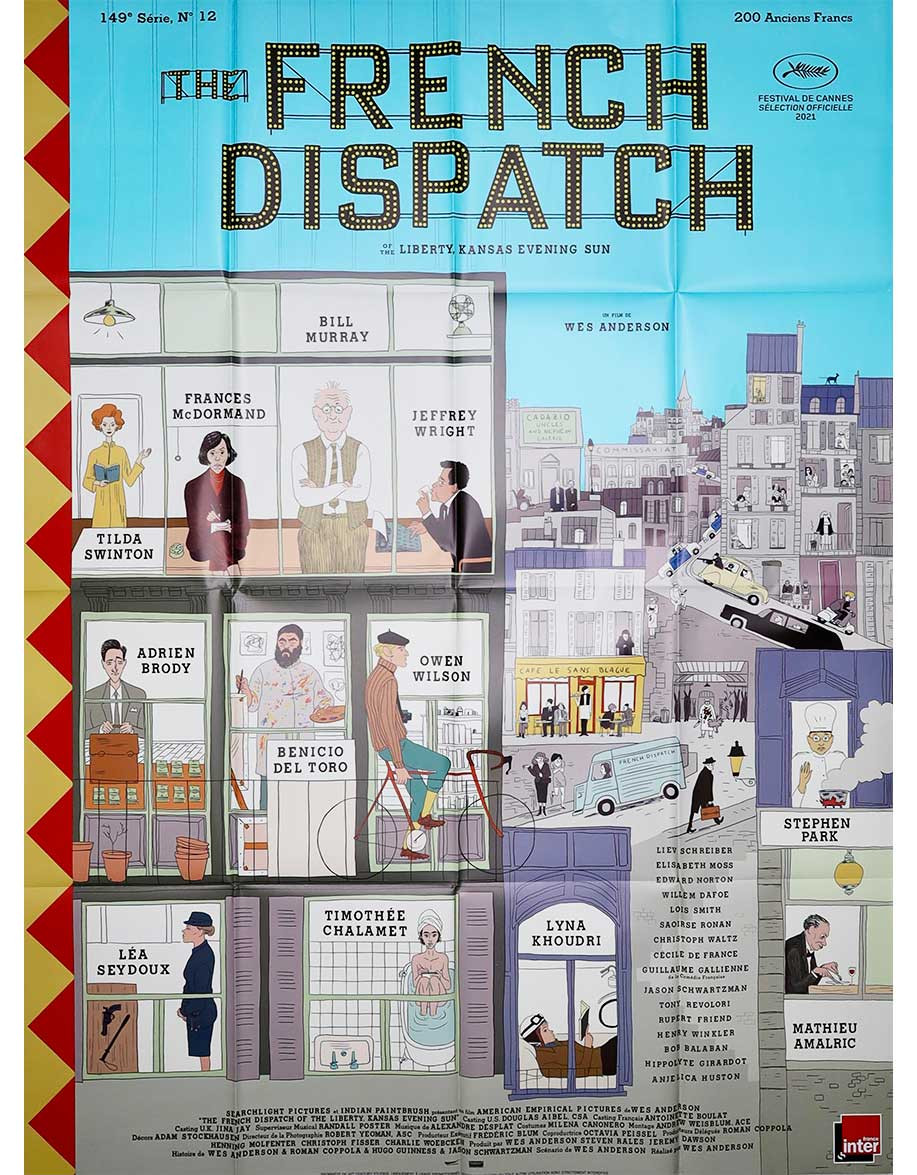 The French Dispatch — affiche originale...
