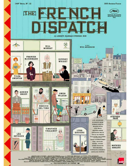 The French Dispatch - 40x53 cm - roulée