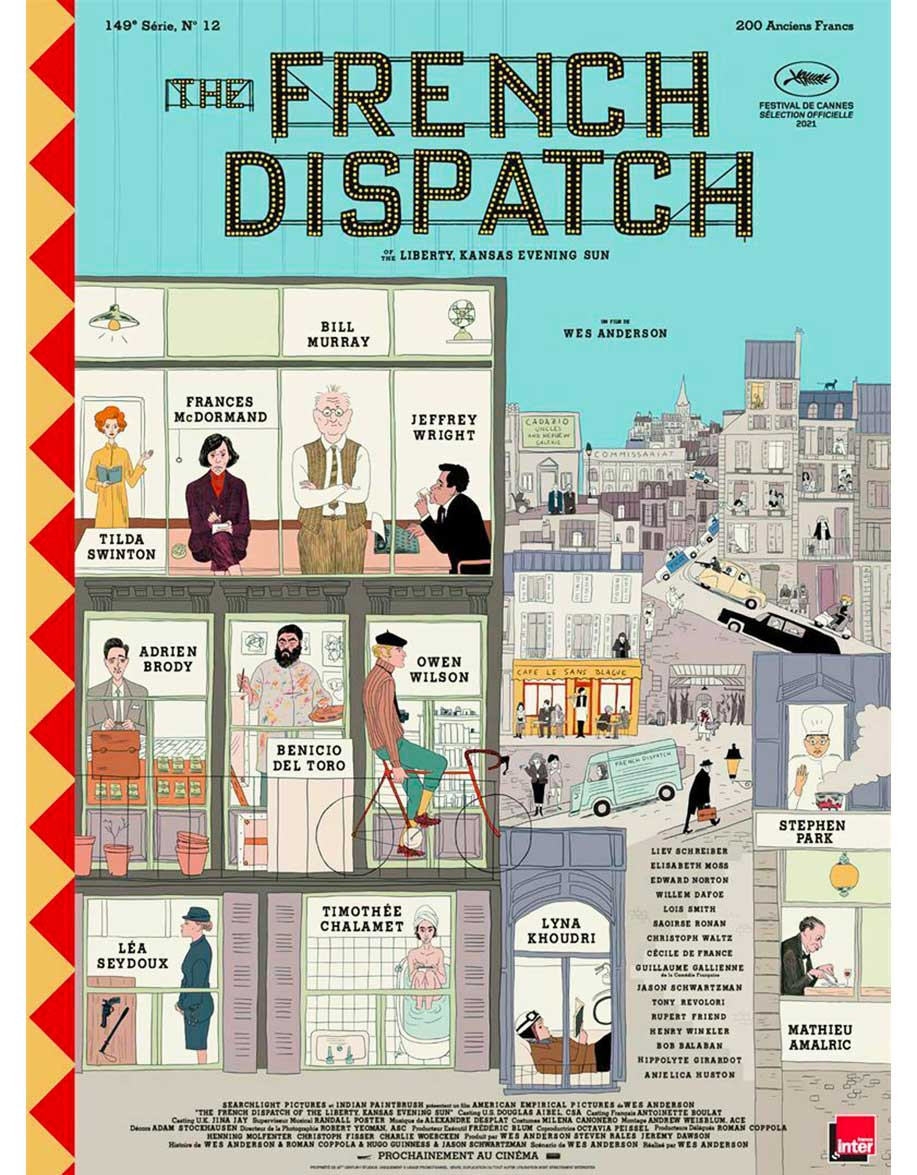 The French Dispatch — affiche originale...