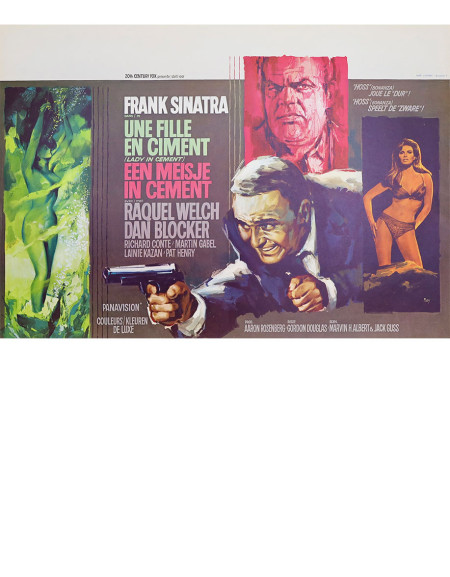 Une fille en ciment - 55x35 cm - roulée