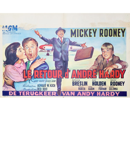 Le retour d'André Hardy  - 55x35 cm - pliée