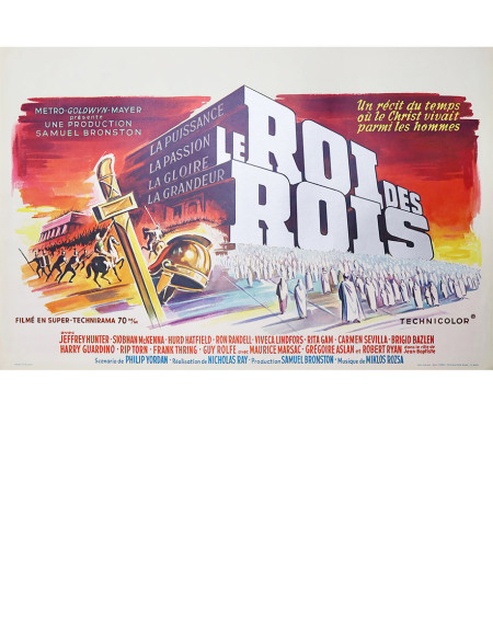 Le Roi des rois — affiche originale belge 55x35 cm (1961)...