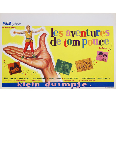 Les Aventures de Tom Pouce — affiche originale belge...