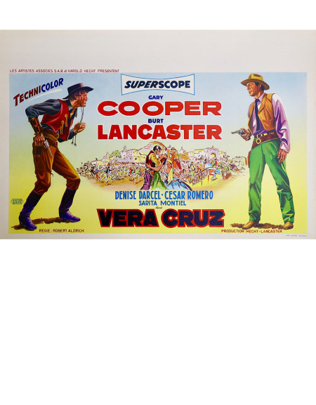 Vera Cruz — Affiche originale belge 55×35 cm (1954) |...