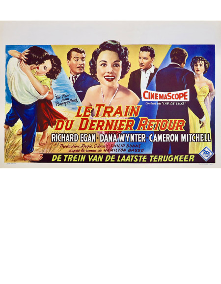 Le Train du dernier retour — affiche originale belge...