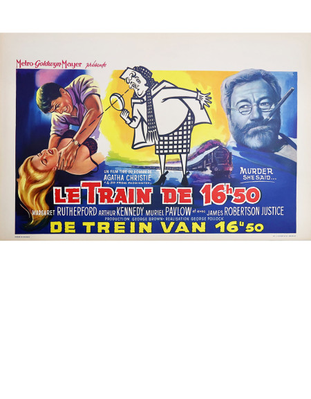 Le train de 16h50 - 55x35 cm - roulée