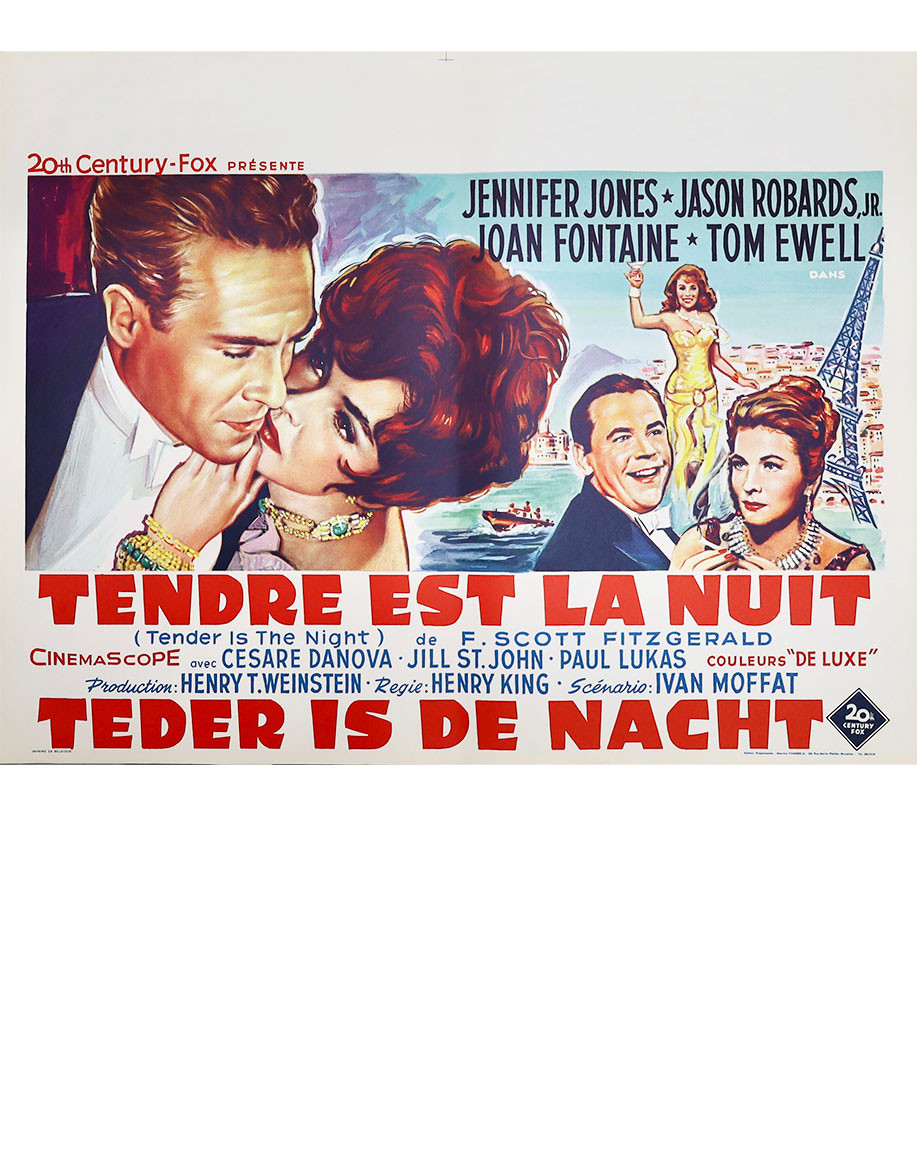 Tendre est la nuit — affiche originale belge...