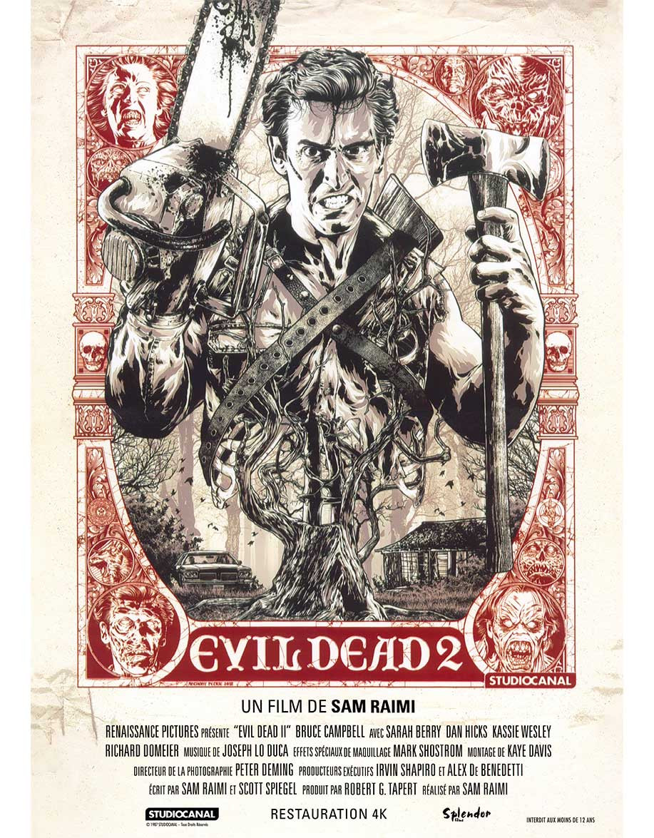 Evil Dead 2 — affiche originale française 40x60...
