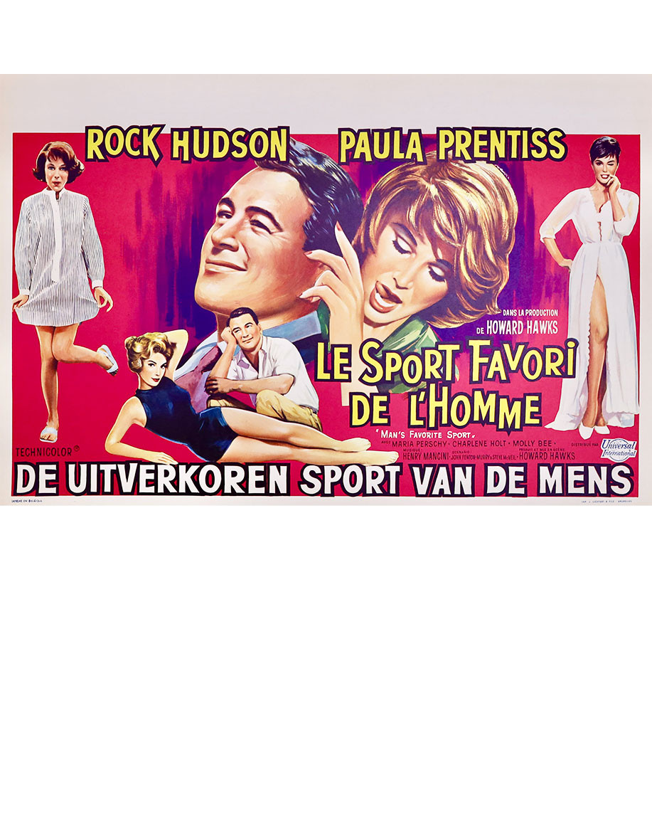 Le sport favori de l'homme — affiche originale...