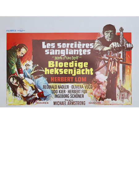 Les sorcières sanglantes - 55x35 cm - roulée