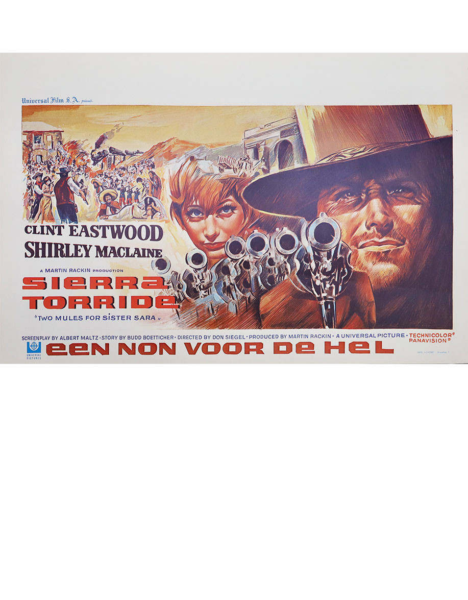 Sierra torride — affiche originale belge 55x35...