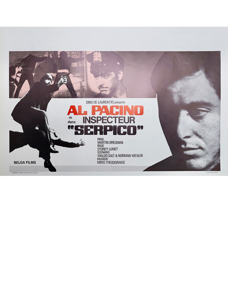 Serpico — affiche originale belge 55x35 cm...