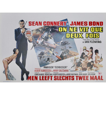 On ne vit que deux fois — affiche originale belge 35×55...