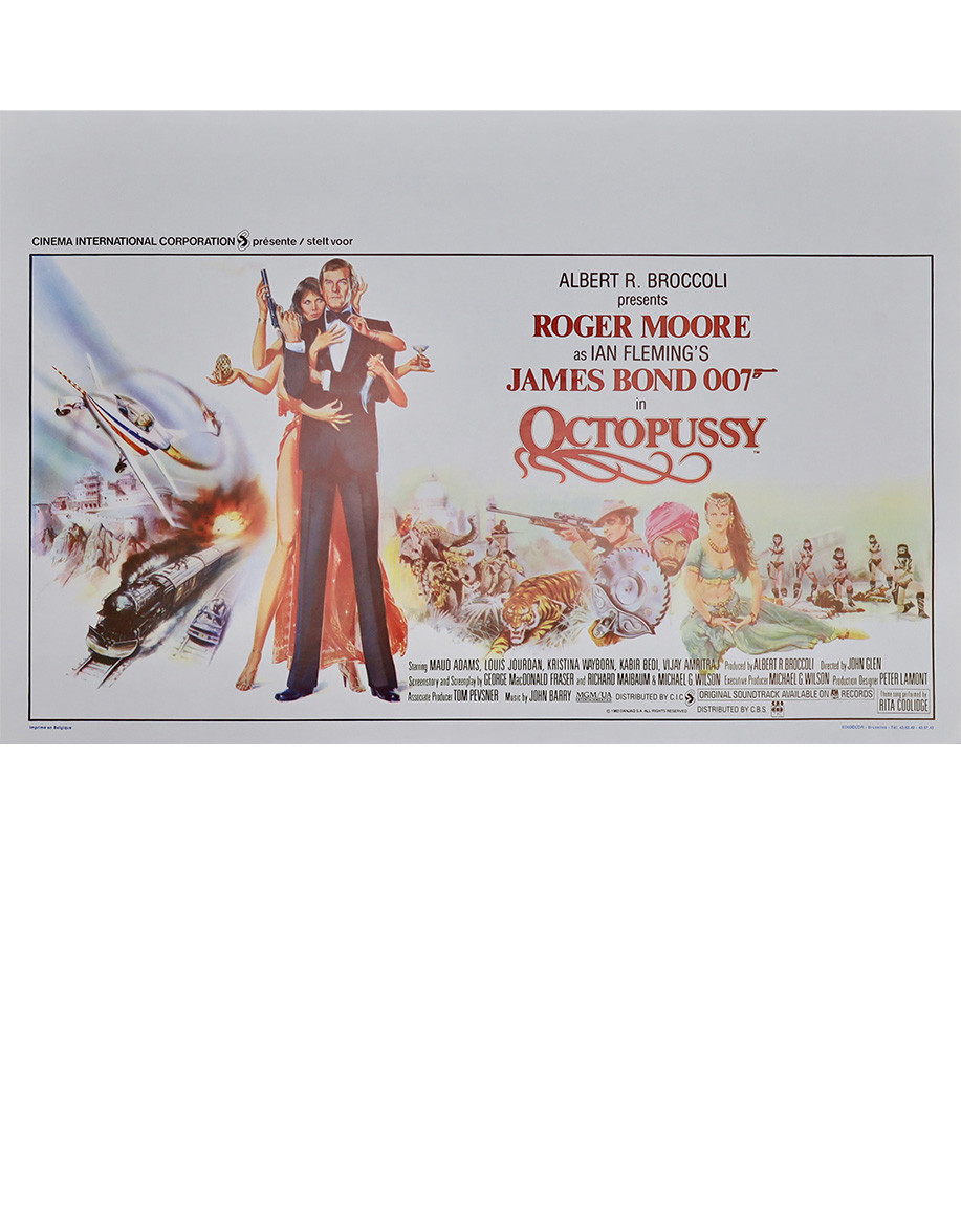 Octopussy — affiche originale belge 55x35 cm...