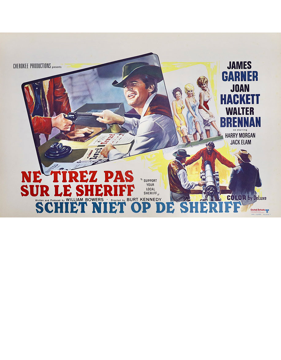 Ne tirez pas sur le shérif - 55x35 cm - roulée